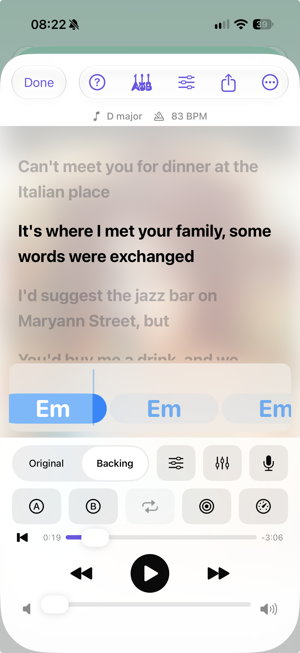 IsoBox lyrics page